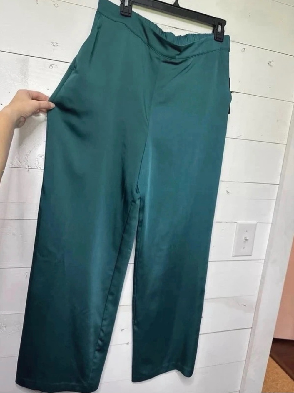 NWT Investments Teal Wide-Leg Pants M
